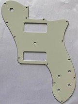 Guitar Pickguard For Fender US &#39;72 Standard Deluxe Reissue P90,3 Ply Mint Green - £15.34 GBP