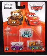 Pixar CARS Mini Racers 3 pack Professor Z Holley Shiftwell Mater NEW - £8.15 GBP