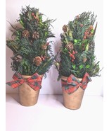 Table Decor Topiary Christmas Holiday Luxury Decoration Tree Gold Cerami... - £38.95 GBP