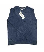 New Champion Light Pullover Crewneck Sweatshirt Mens Blue Cotton Poly Blend Sz S - $442.93 MXN