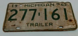 1961 ORIGINAL MICHIGAN STATE AUTO TRAILER LICENSE PLATE 277-161 VINTAGE ... - $24.55