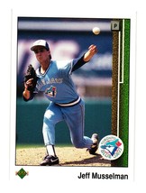 1989 Upper Deck #41 Jeff Musselman Toronto Blue Jays - $1.00