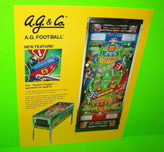 A.G. Football Export Version 1992 Original Pinball Machine Flyer Vintage Retro - £12.92 GBP