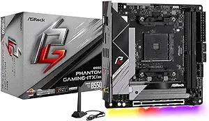 ASRock B550 Phantom Gaming-ITX/AX Supports 3rd Gen AMD AM4 Ryzen / Futur... - $296.99