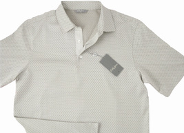 NEW $185 Bobby Jones Trophy Collection Golf Shirt  L  *ITALY*  Stone With Design - £71.95 GBP