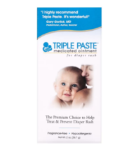 Triple Paste Medicated Diaper Rash Ointment Unscented 2.0oz - £19.15 GBP