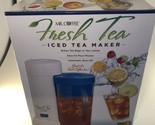Mr. Coffee 2 Quart Iced Tea Maker TM1S White Yellow Lid Adjustable Steep... - $43.55
