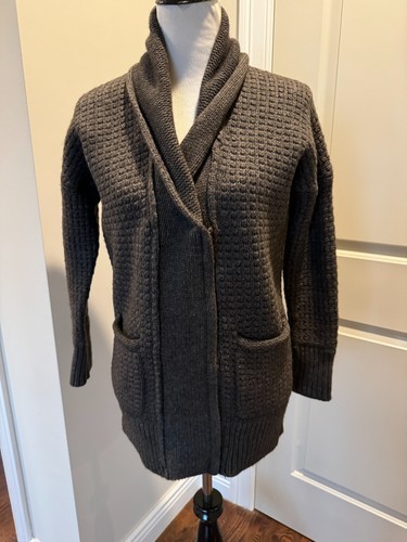 Vince Wool Yak Blend Taupe Cardigan Zipper Front SZ XS NWOT - £111.22 GBP