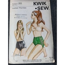Kwik Sew Misses Panties Sewing Pattern sz 4 5 6 201 - uncut - $10.88
