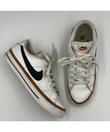 Nike Court Legacy Women&#39;s Sneakers White Black Gold - £57.32 GBP