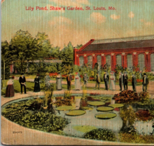 c1907 Shaw&#39;s Garden Lily Pond St Louis MO S.H. Knox Early Divided Back Postcard - $9.95