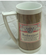 VINTAGE BUDWEISER BEER THERMO-SERV 6&quot; COLLECTOR&#39;S PLASTIC MUG CUP - $25.10 CAD