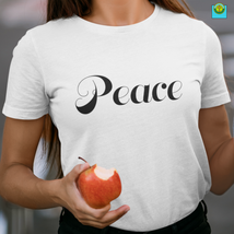 Bella &amp; Canvas Short Sleeve Tee &quot;Peace&quot; black font - $21.77+