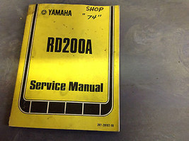 1974 1975 Yamaha RD200A Rd 200 Un Negozio Servizio Riparazione Manuale Originale - £79.91 GBP