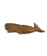Vintage Brass Whale Plaque for Wall or Door 4 Inches Long - $230.25 MXN
