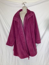 Woman Within Size 26/28 2x Coat Jacket Pink 100% Polyester 88842  - $47.99