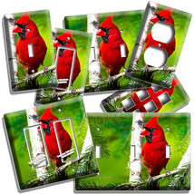 Red Cardinal Bird On Pine Tree Light Switch Outlet Wall Plate Hd Room Home Decor - £13.45 GBP+
