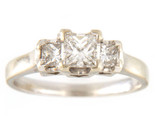 Women&#39;s Solitaire ring 14kt White Gold 336242 - $899.00