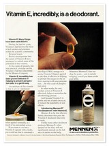 Mennen E Deodorant with Vitamin E Vintage 1972 Full-Page Magazine Ad - £7.71 GBP