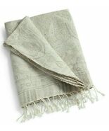 RALPH LAUREN &quot;SONOMA  VALLEY PAULINA&#39; SAGE/NTRL THROW BLANKET 54&quot;x72&quot; NI... - $2,955.41 MXN