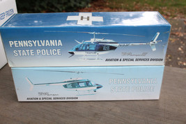 2 White Rose Diecast Pennsylvania State Police Bell Jet Ranger Helicopters 1:43 - £40.44 GBP