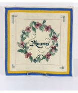 Vintage Finished MEMORIES Counted Cross Stich Wall Art 10 X 10 Floral Mo... - $19.94