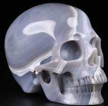 Brazilian Agate Crystal Skull Reiki- Mineral- Healing-Quartz-Realistic - £11.93 GBP+