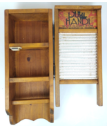 Antique Dubl Handi Washboard Wall Mount Spice/Medicine Cupboard/Cabinet 22&quot; - $98.99