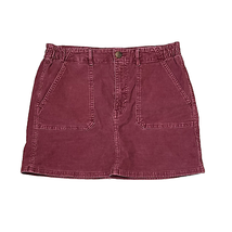 American Eagle Womens Super Stretch Corduroy Skirt Size 8 Regular Pink 32&quot;W - £14.68 GBP