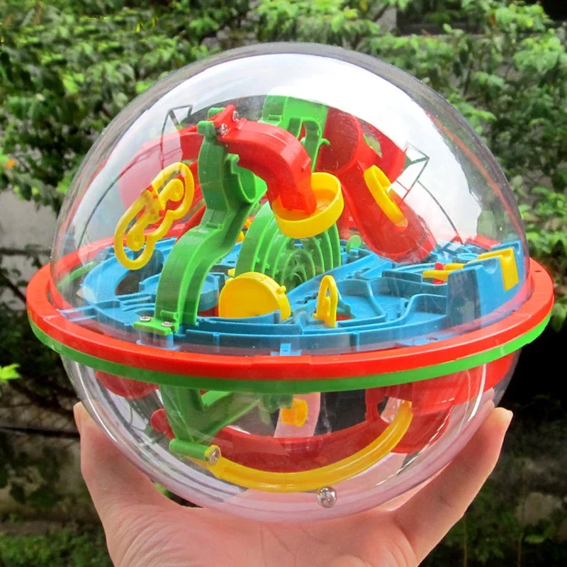 Magic maze intellect ball labyrinth sphere globe toys for kids educational brain tester thumb200