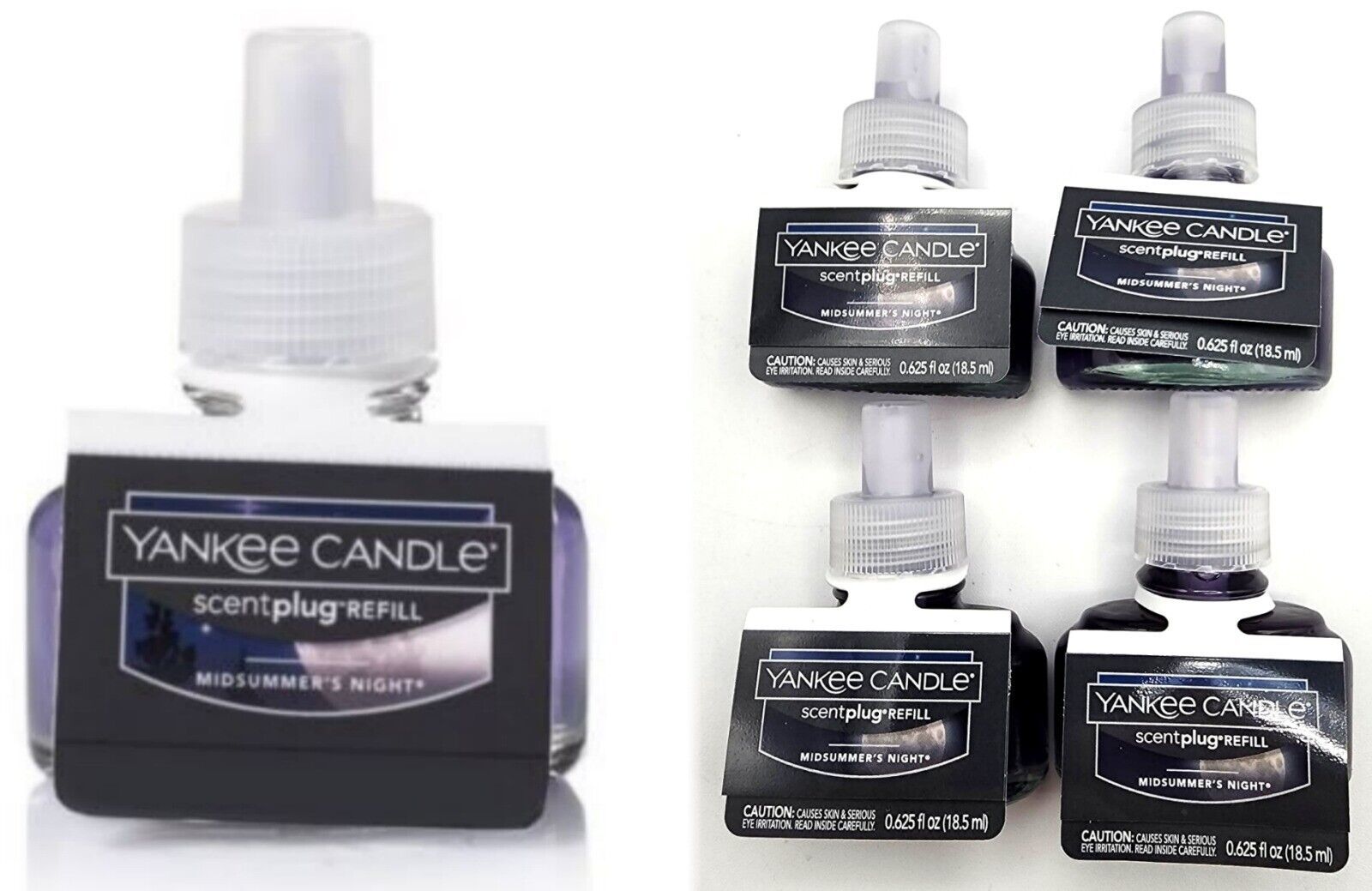Primary image for 4 Yankee Candle MIDSUMMERS NIGHT SCENTPLUG Oil Refills-Scent plug Patchouli Musk