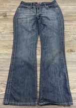 Wrangler Premium Patch Jeans Women&#39;s Size 9/10 X 32 Cowgirl, Western, Ri... - $26.14