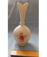 Lenox Porcelain Bud Vase Rose Floral Decoration Gold Trim 8 Inch Made in... - £6.20 GBP