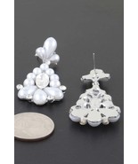 Jeweled Pearl Teardrop Earrings - $13.77 CAD