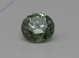 Round Cut Loose Diamond (0.47 Ct,Green(Irradiated) Color,VS1 Clarity) - £379.31 GBP