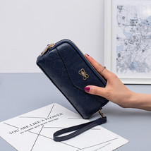 Women&#39;s Change Long Clutch Bag Simple Double-Pull Crossbody Mobile Phone Shoulde - £20.85 GBP