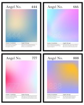 Aesthetic Roxbury Row Aura Poster, Angel Number Poster, Gradient Painting, - $39.94