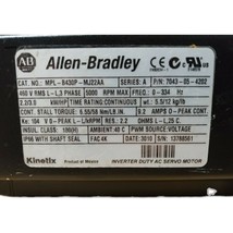 Allen Bradley MPL-B430P-MJ22AA Servo Motor AC Kinetix 7043-05-4202 - $790.00