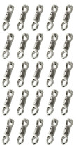 3/4&quot; x 3-7/8&quot; Nickle-Plated Iron Heavy Duty Fixed-Eye Panic Snaps 40314 - $29.69+