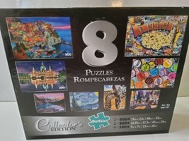 BUFFALO JIGSAW PUZZLES 7 IN 1 COLLECTORS EDITION SEALED 500-1000 Pieces - £14.65 GBP