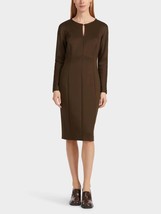 Marc Cain slim fit dress flock of chickens theme in Dark Wood color 699 - size 2 - $104.94