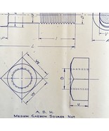 1951 Railroad Bangor Aroostook Original Blueprint Track Bolts H17 DWDD11 - $141.82 CAD
