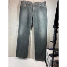 John Varvatos Mens Charcoal Jeans Straight Leg Denim White Tag USA Size ... - $746.34 MXN