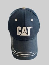 Caterpillar Men&#39;s CAT Trademark Logo Wagner Equipment Navy Blue Adjustable Hat - £8.21 GBP