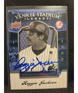 Reggie Jackson Hand Signed Baseball Card Autographed New York Yankees NY... - $527.06 MXN
