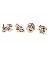 UGEARS FT-1 70029 U-Fidgets Tribikes Puzzle Pieces Set with 4 Models Ant... - $34.67 CAD