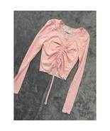 Arizona Jean Co Girls Pink Floral Print Long Sleeve Cinched Front Top - $281.01 MXN