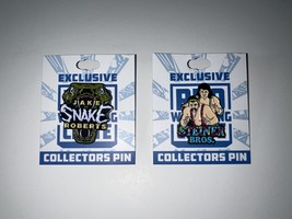 Pro Wrestling Crate Exclusive Pins Bundle Jake the Snake Roberts &amp; Steiner Bros. - £11.35 GBP