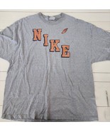 Vtg Nike Shirt Men’s 3XL Gray Running Shoe Winged Shoe Emblem Orange Track - €18,78 EUR