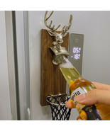 Fridge Magnet Deer Bottle Opener Corkscrew Bar Blade Beer Magnetic Openers - £32.75 GBP
